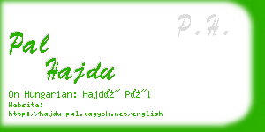 pal hajdu business card